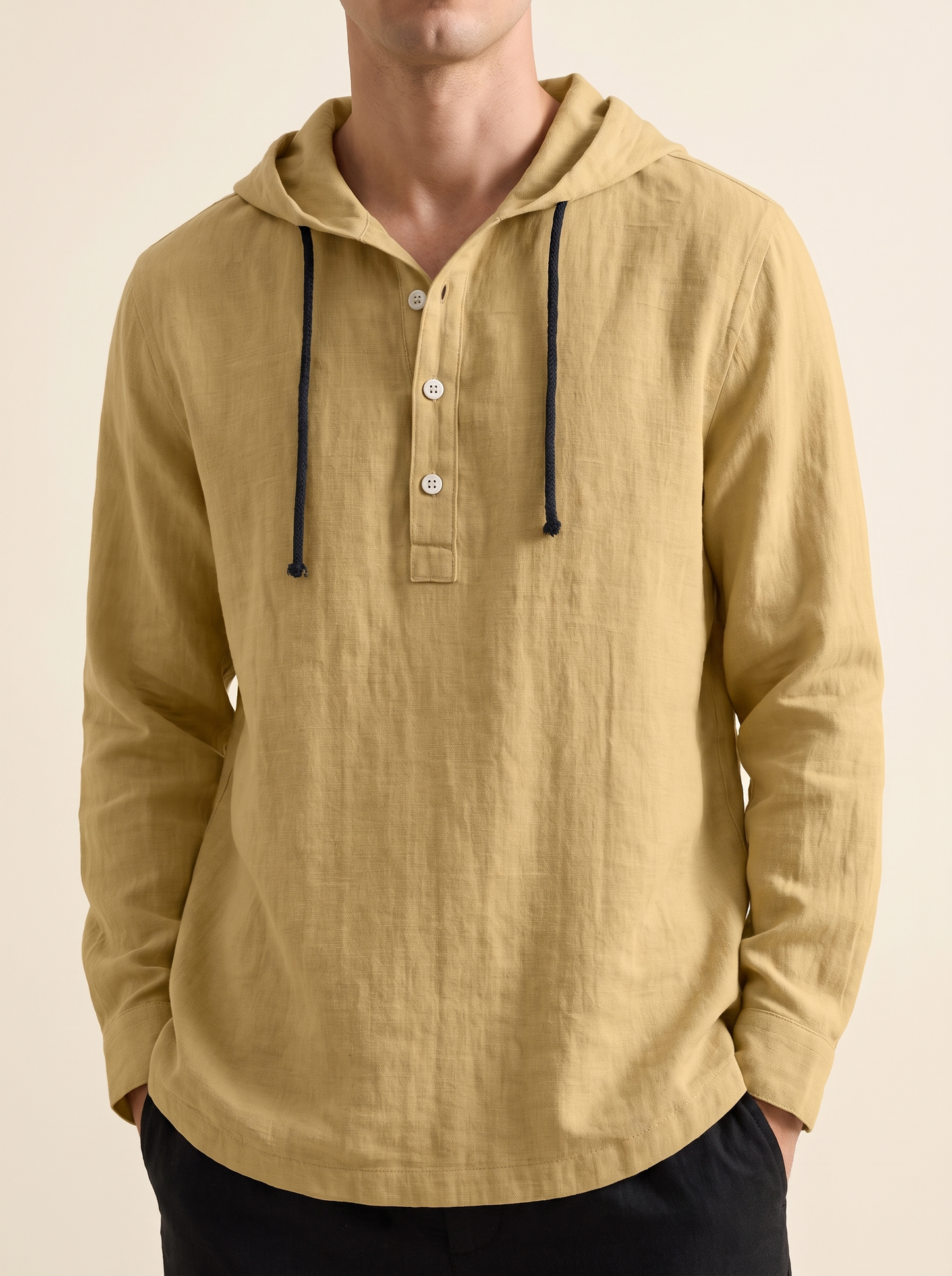 VINCE | Hooded Linen Shirt