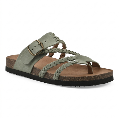 HAILEY | Braided Cork Sandals