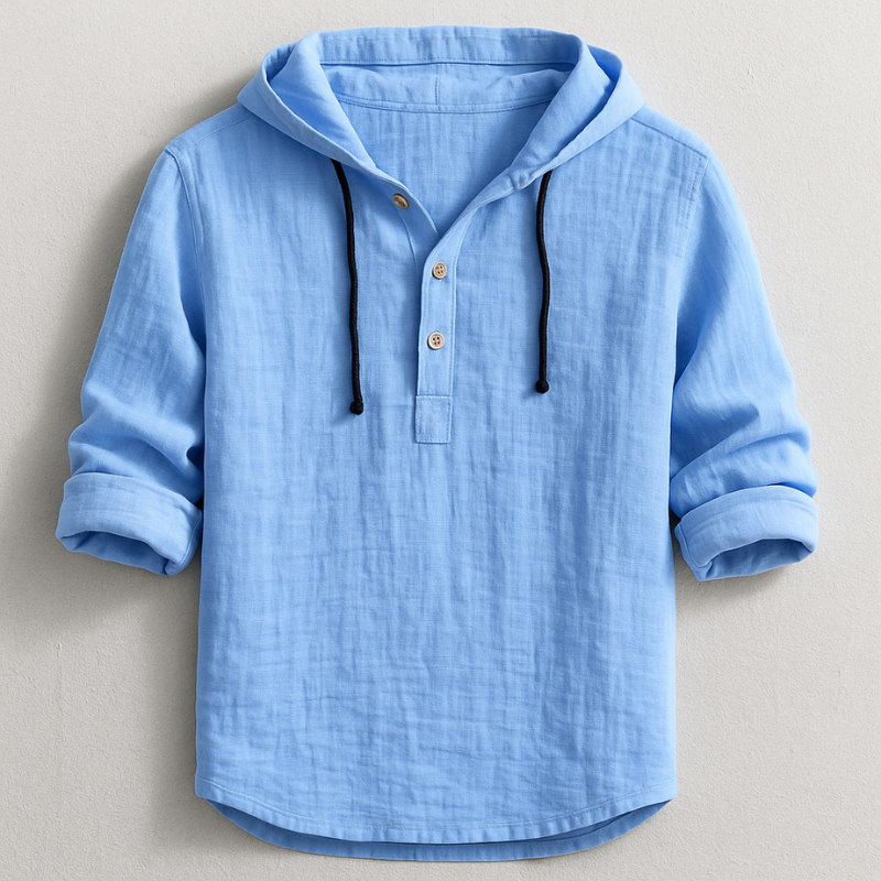 VINCE | Hooded Linen Shirt