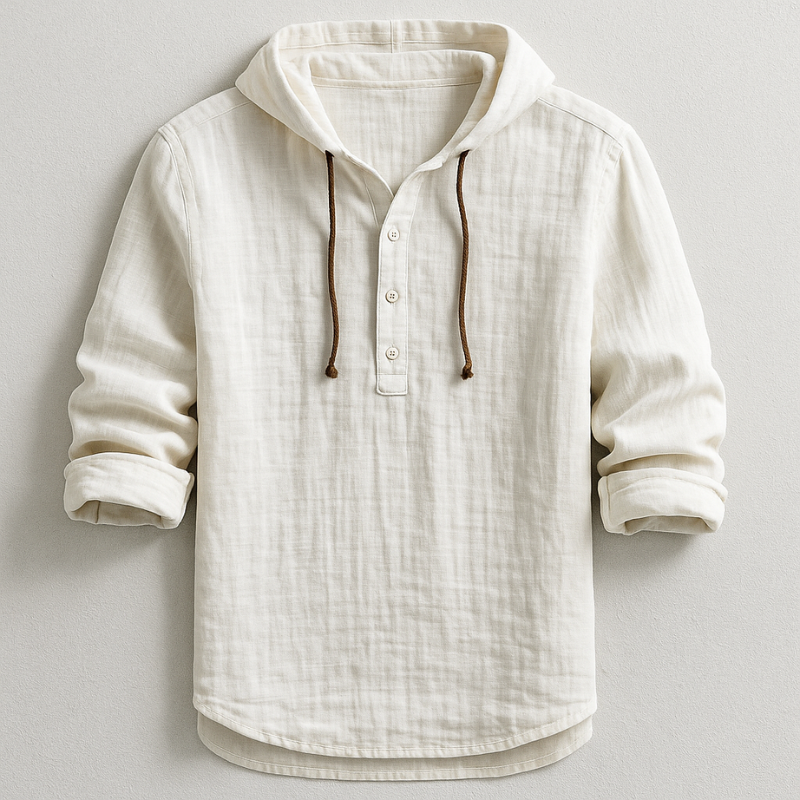VINCE | Hooded Linen Shirt