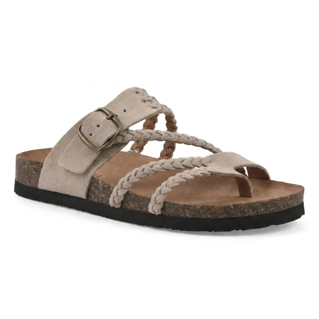 HAILEY | Braided Cork Sandals