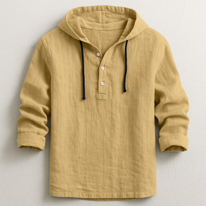 VINCE | Hooded Linen Shirt
