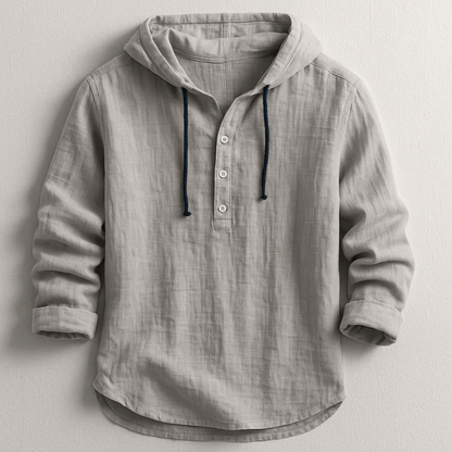 VINCE | Hooded Linen Shirt