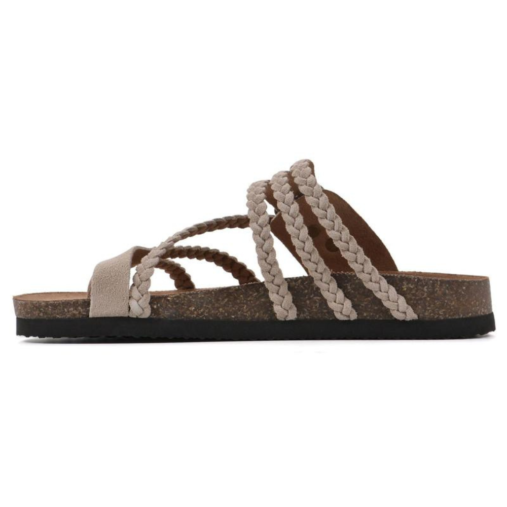 HAILEY | Braided Cork Sandals