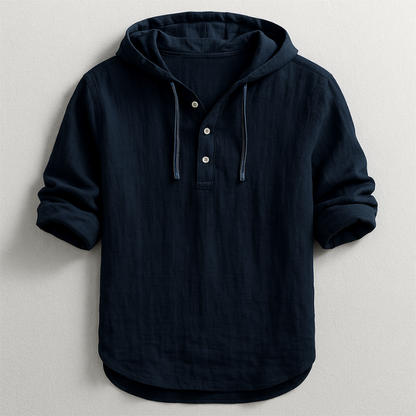 VINCE | Hooded Linen Shirt