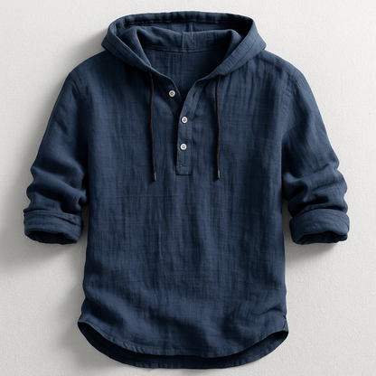 VINCE | Hooded Linen Shirt