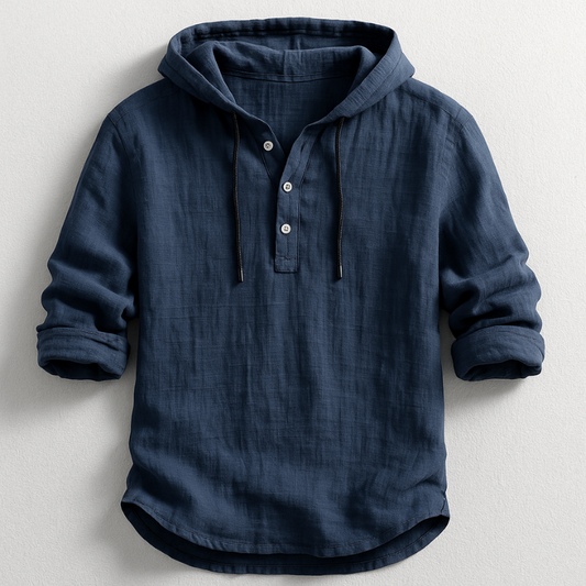 VINCE | Hooded Linen Shirt