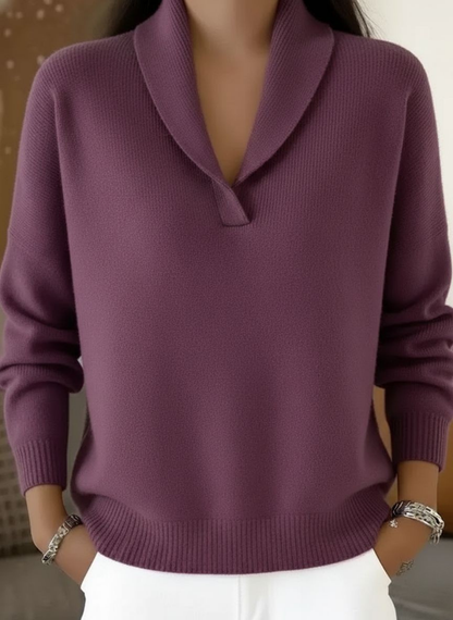 EVELYN | Classic V-Neck Knit Jumper