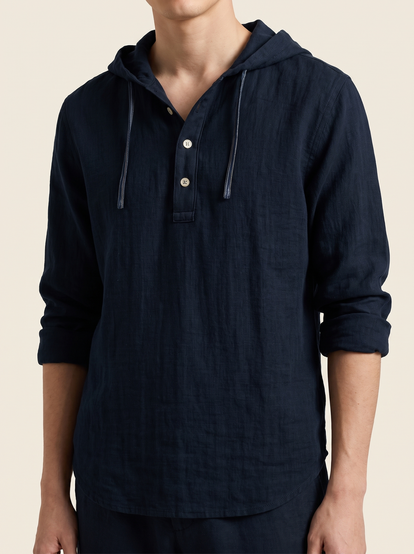 VINCE | Hooded Linen Shirt